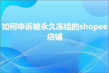 璺ㄥ鐢靛晢鐭ヨ瘑:濡備綍鐢宠瘔琚案涔呭喕缁撶殑shopee搴楅摵